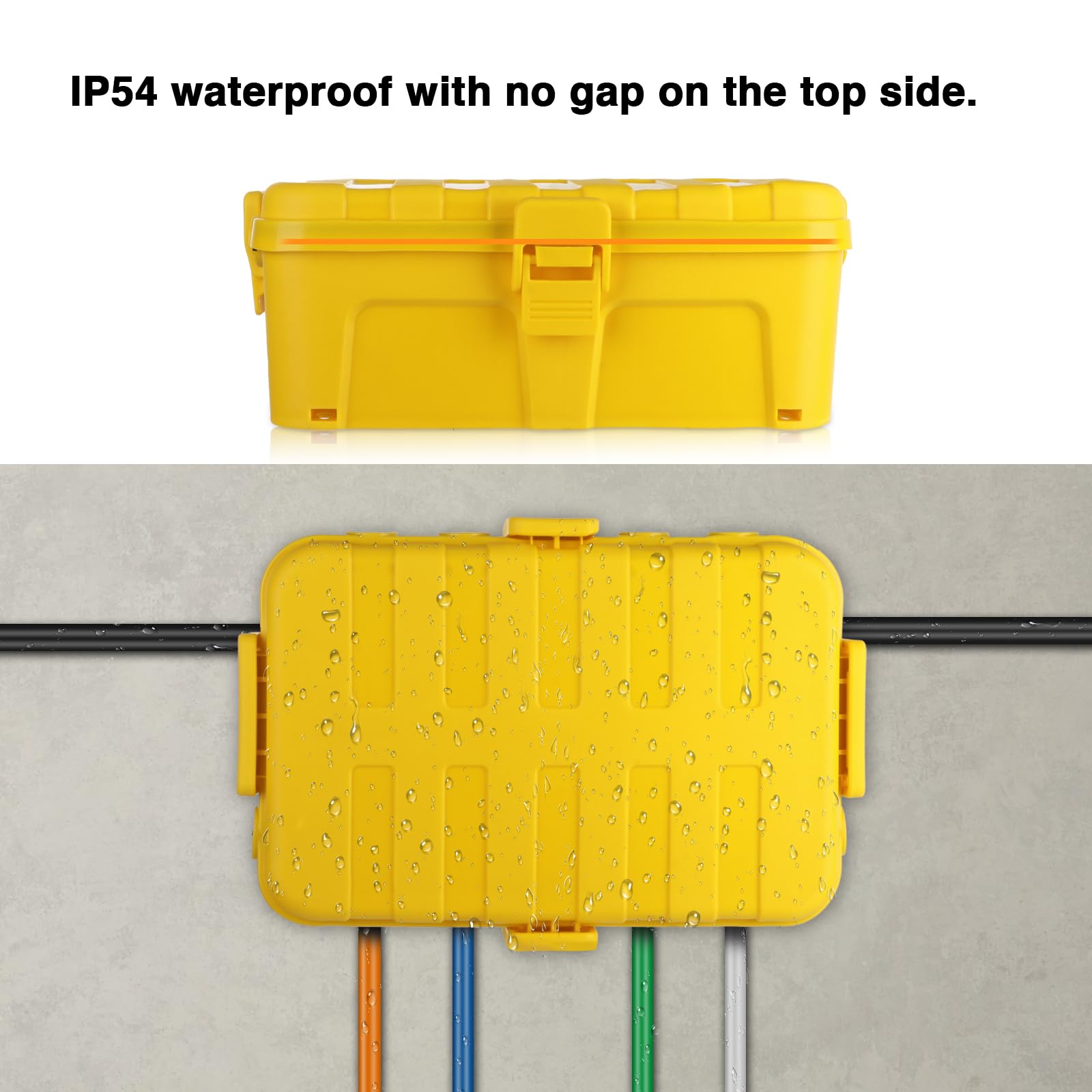 Flemoon Large Outdoor Electrical Box Waterproof Extension Cord Cover