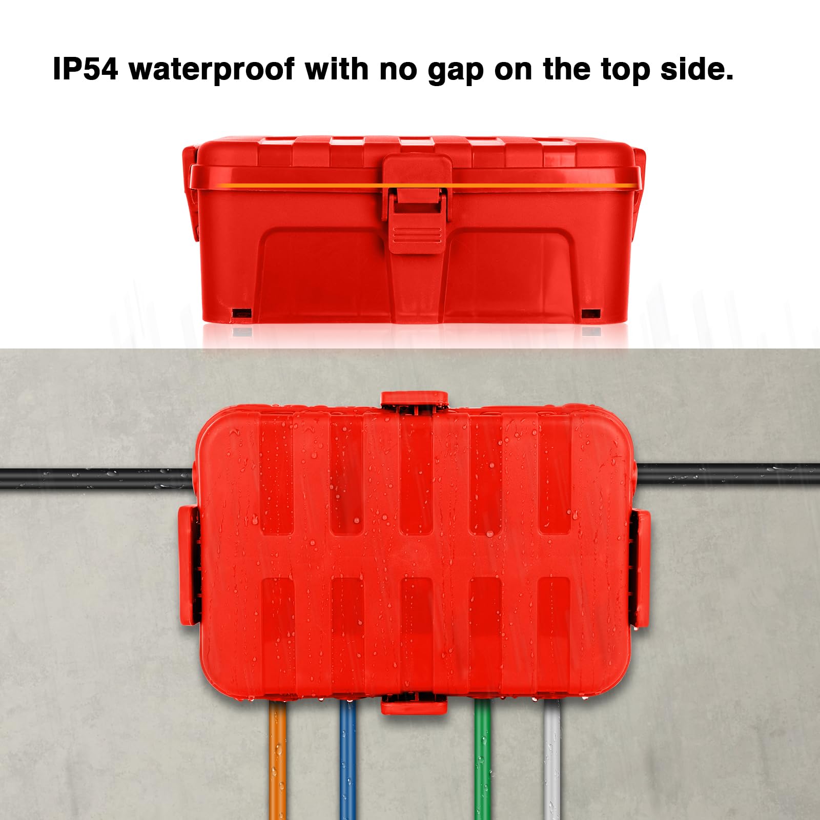 Flemoon Large Outdoor Electrical Box Waterproof Extension Cord Cover