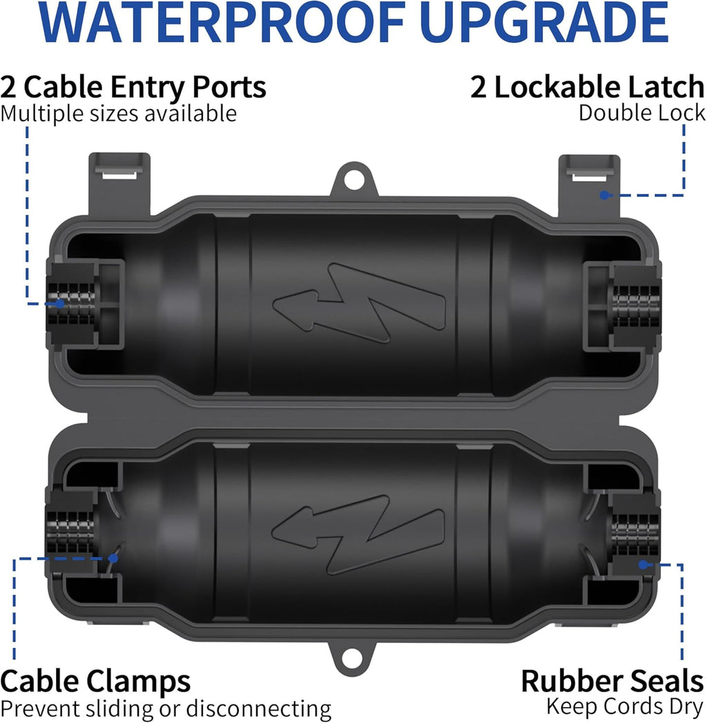 3 Pack Outdoor Extension Cord Safety Cover with Waterproof Seal IP54