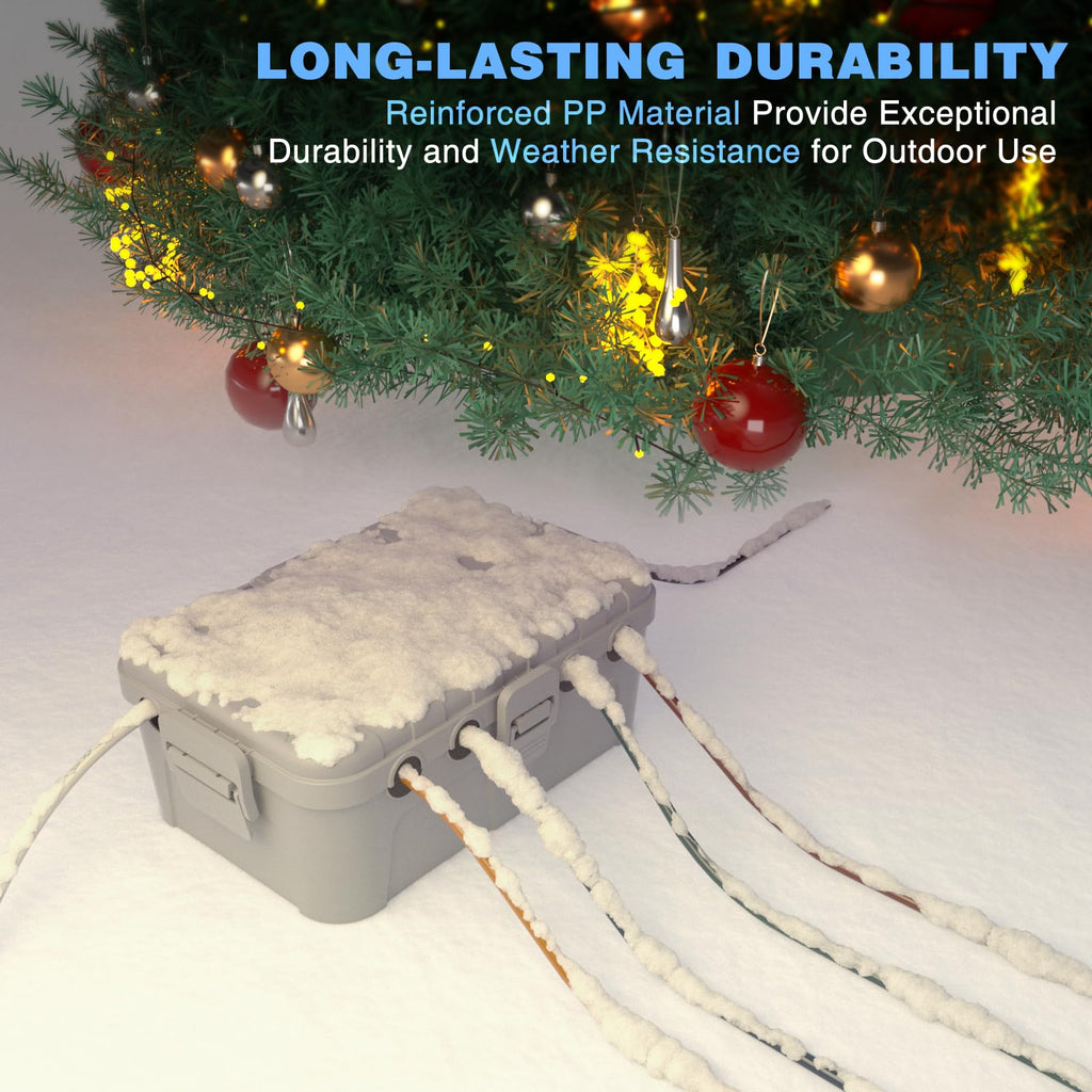 Flemoon Large Outdoor Electrical Box Waterproof Extension Cord Cover