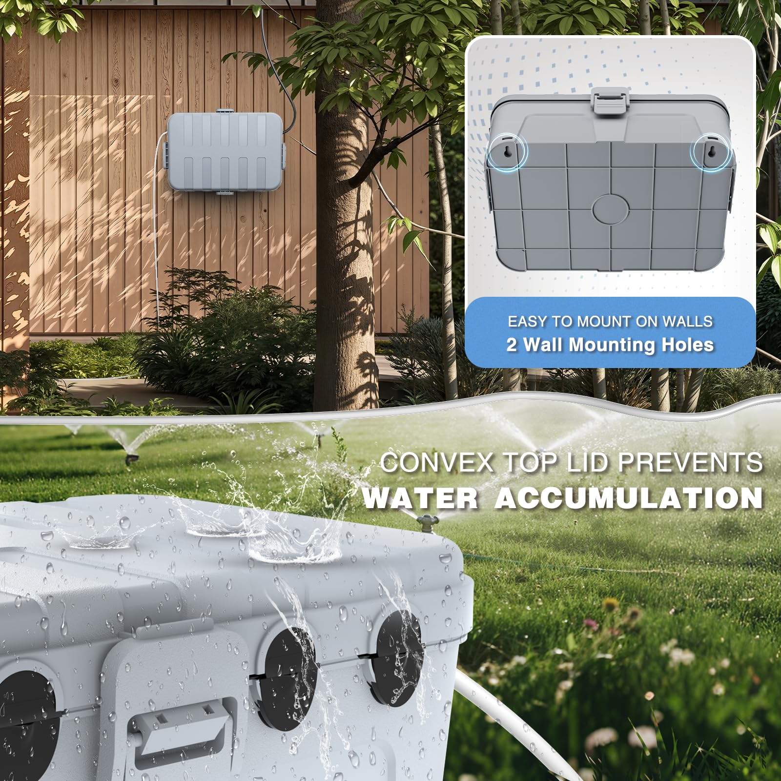 Flemoon Large Outdoor Electrical Box Waterproof Extension Cord Cover