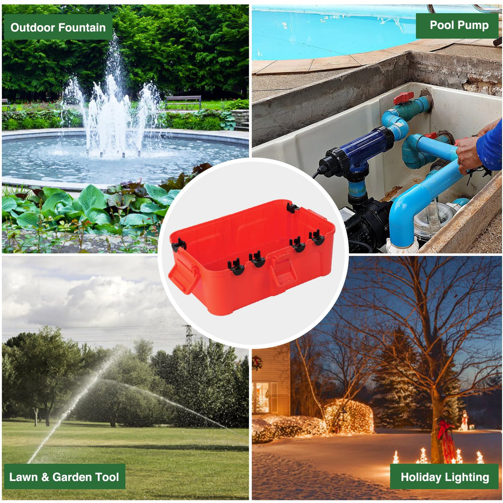 Flemoon Large Outdoor Electrical Box Waterproof Extension Cord Cover