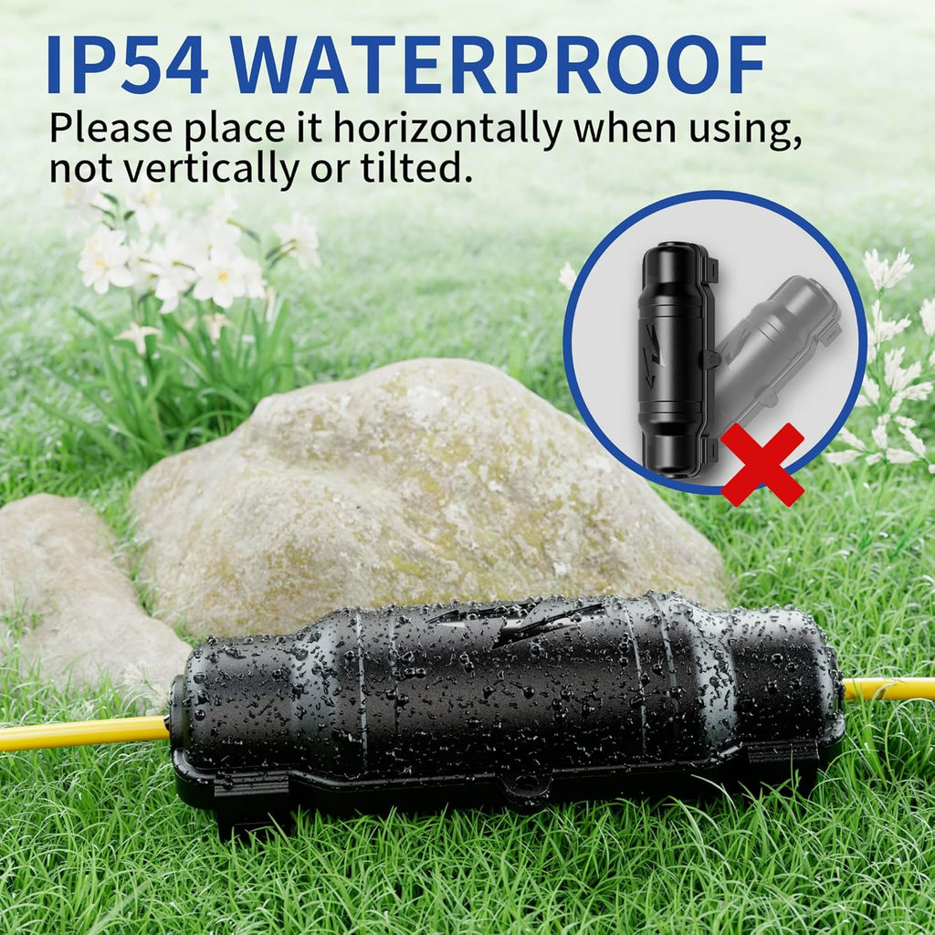 3 Pack Outdoor Extension Cord Safety Cover with Waterproof Seal IP54