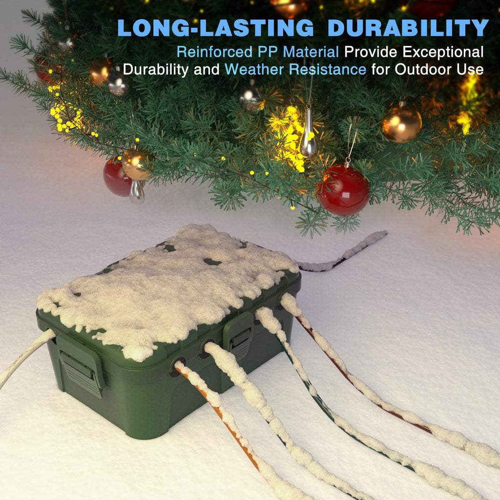 Flemoon Large Outdoor Electrical Box Waterproof Extension Cord Cover