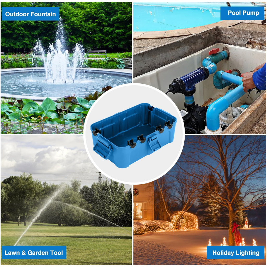 Flemoon Large Outdoor Electrical Box Waterproof Extension Cord Cover