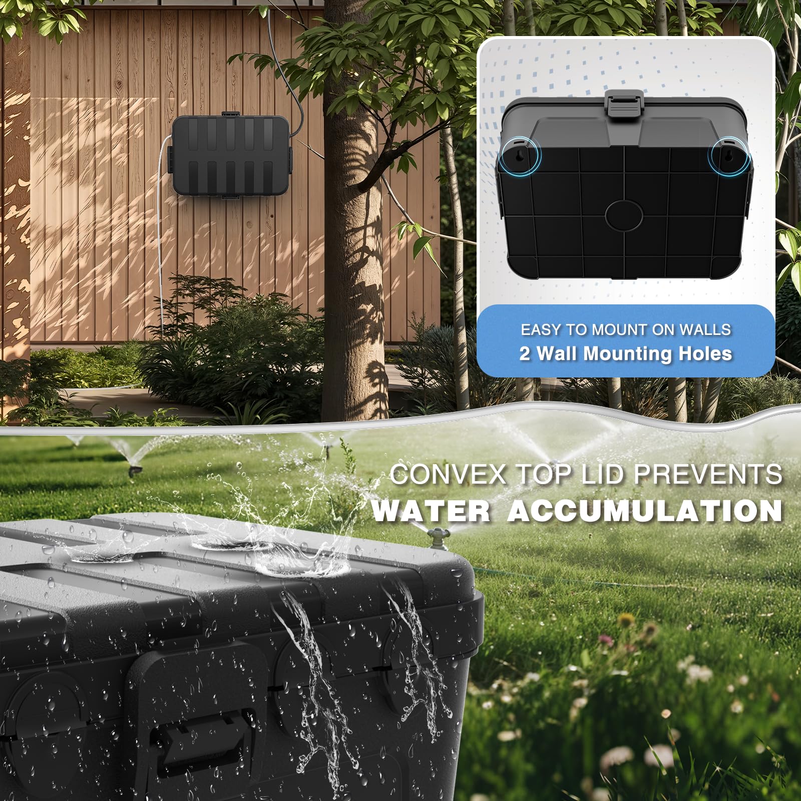 Flemoon Large Outdoor Electrical Box Waterproof Extension Cord Cover